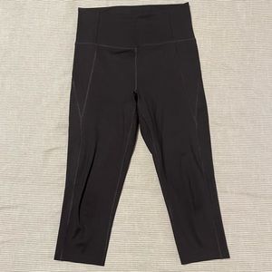 Girlfriend Collective High Rise Black Crop Legging Size Medium